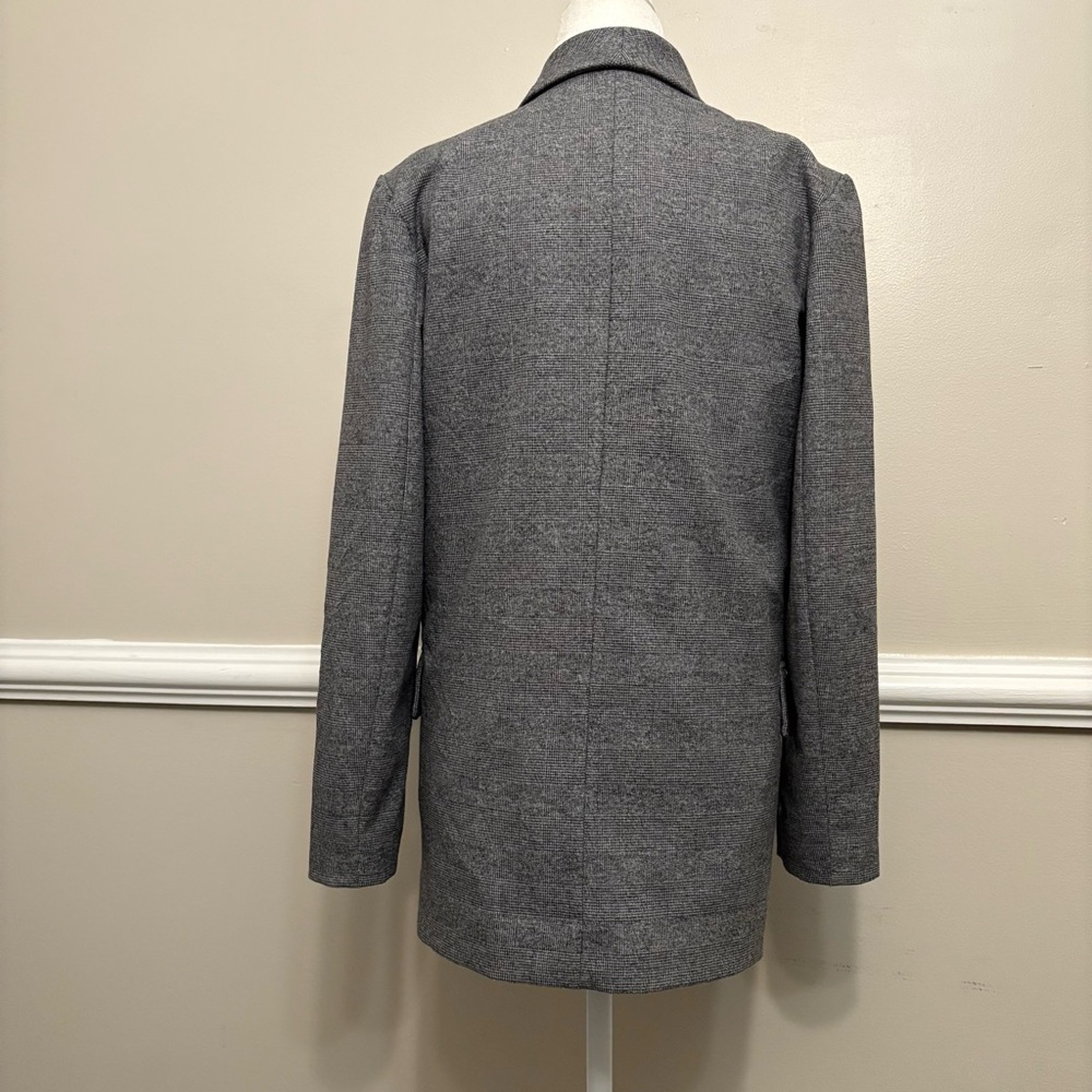 All Saints Harriet checker  Double Breasted relaxed oversized Blazer Size 00 - Picture 4 of 15